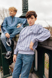 Indian Blue Jeans - Loose Fit Sweat Stripe | Fresh Grey Melange