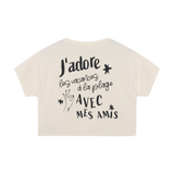 Indian Blue Jeans - T-shirt Wide Cropped | Sandshell