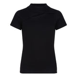 Indian Blue Jeans - T-Shirt Chest Opening Black en Sandshell