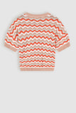 Nobell - Alic Zigzag Knitted oversized top