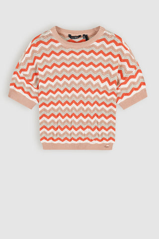 Nobell - Alic Zigzag Knitted oversized top