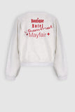 Nobell -  Kaila Furry Sweat with contrast cuffs