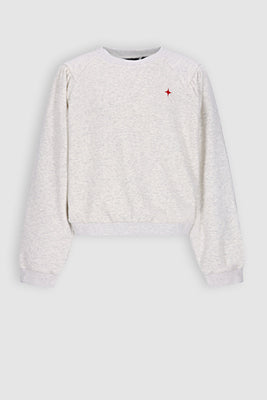 Nobell -  Kaila Furry Sweat with contrast cuffs