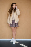 Nobell -   Darsy Teddy Varsity Jacket