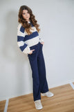 Nobell - Salet Wide Leg Interlock Pants with belt