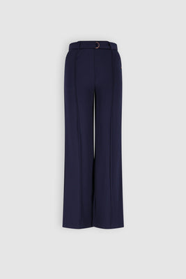 Nobell - Salet Wide Leg Interlock Pants with belt