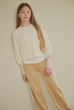 Nobell - Kess Oversized Crop Top Ivoor