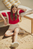 Nobell - Kess Wijde Crop Sweater Rood