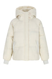 Nobell - Badeau Wijde Winterjas met Capuchon Wit