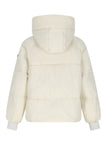 Nobell - Badeau Wijde Winterjas met Capuchon Wit
