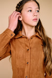 Nobell - Mikky Suedine Skater Jurk Bruin