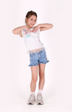 B.Nosy - Portia denim short licht denim