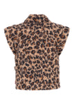 B. Nosy - Georgie Teddy Gilet Panterprint Bruin