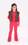 B. Nosy - Georgie Teddy Gilet Panterprint Bruin